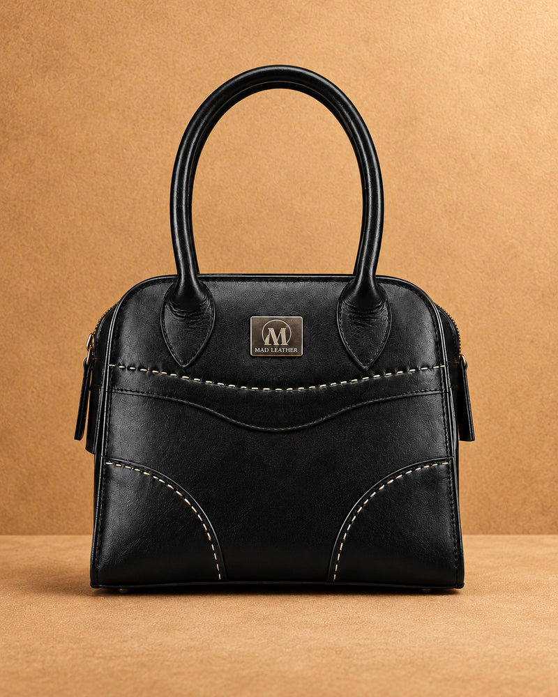 Amara Sculpted Leather Handbag