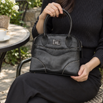 Amara Sculpted Leather Handbag