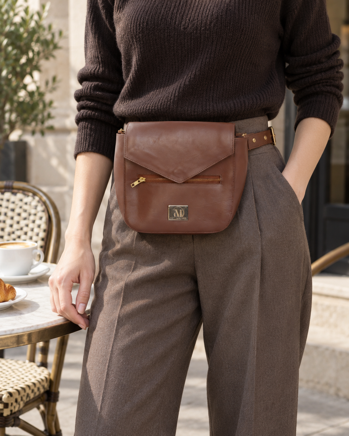 Mira Leather Belt Bag for Women