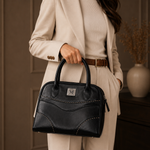 Amara Sculpted Leather Handbag