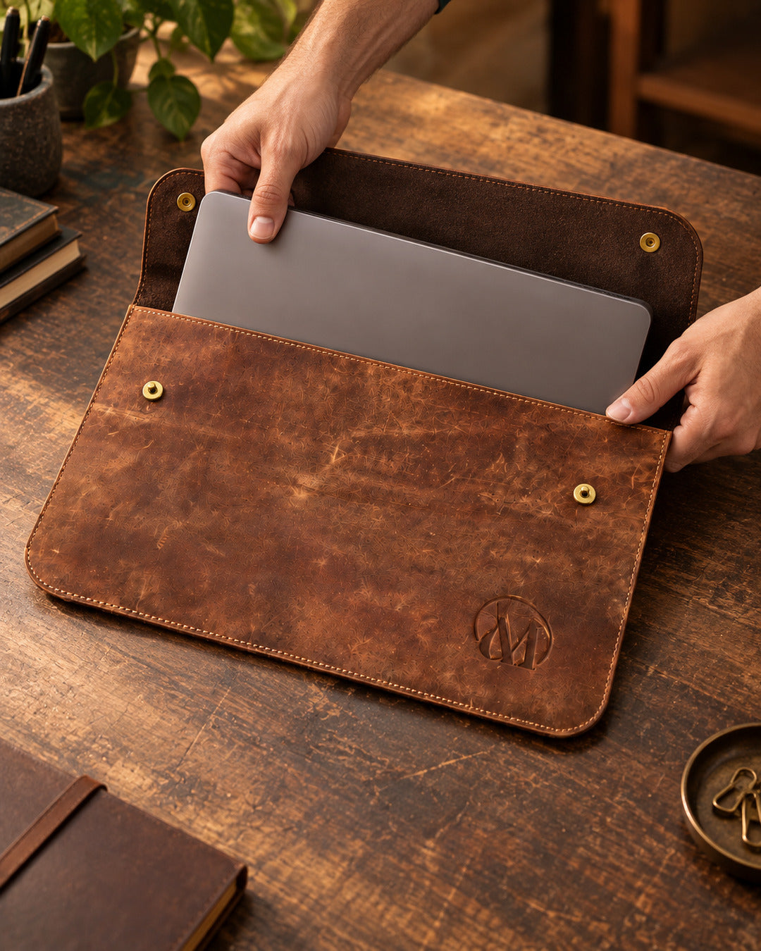 Core Full Grain Leather Laptop Sleeve
