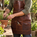 Artisan Full Grain Leather Workshop Apron