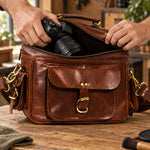 Voyager Full Grain Leather Camera Bag