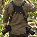 Full Grain Leather Camera Strap in Black