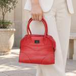 Amara Sculpted Leather Handbag