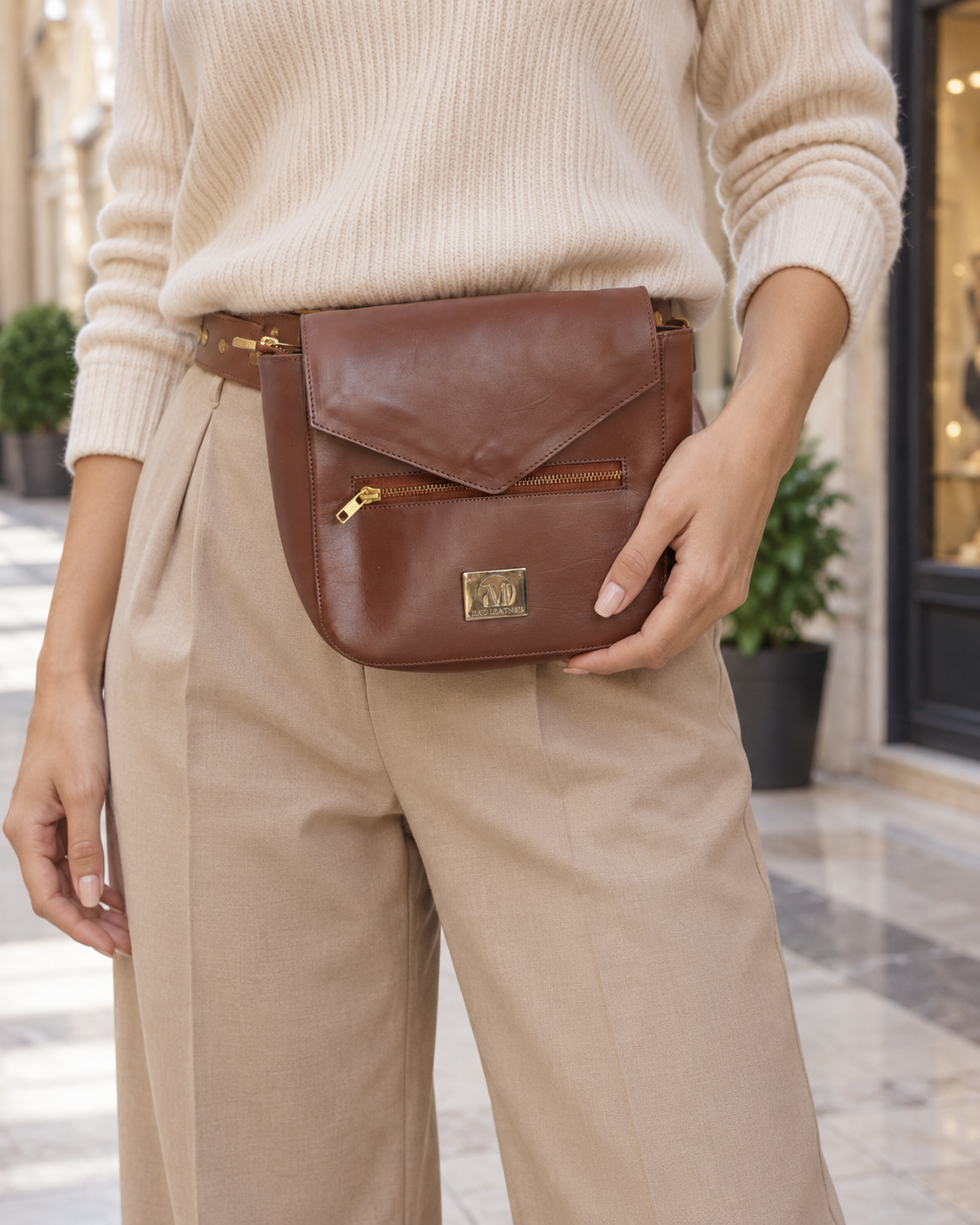 Mira Leather Belt Bag for Women