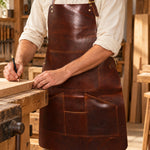 Artisan Full Grain Leather Workshop Apron