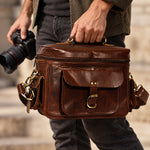 Voyager Full Grain Leather Camera Bag