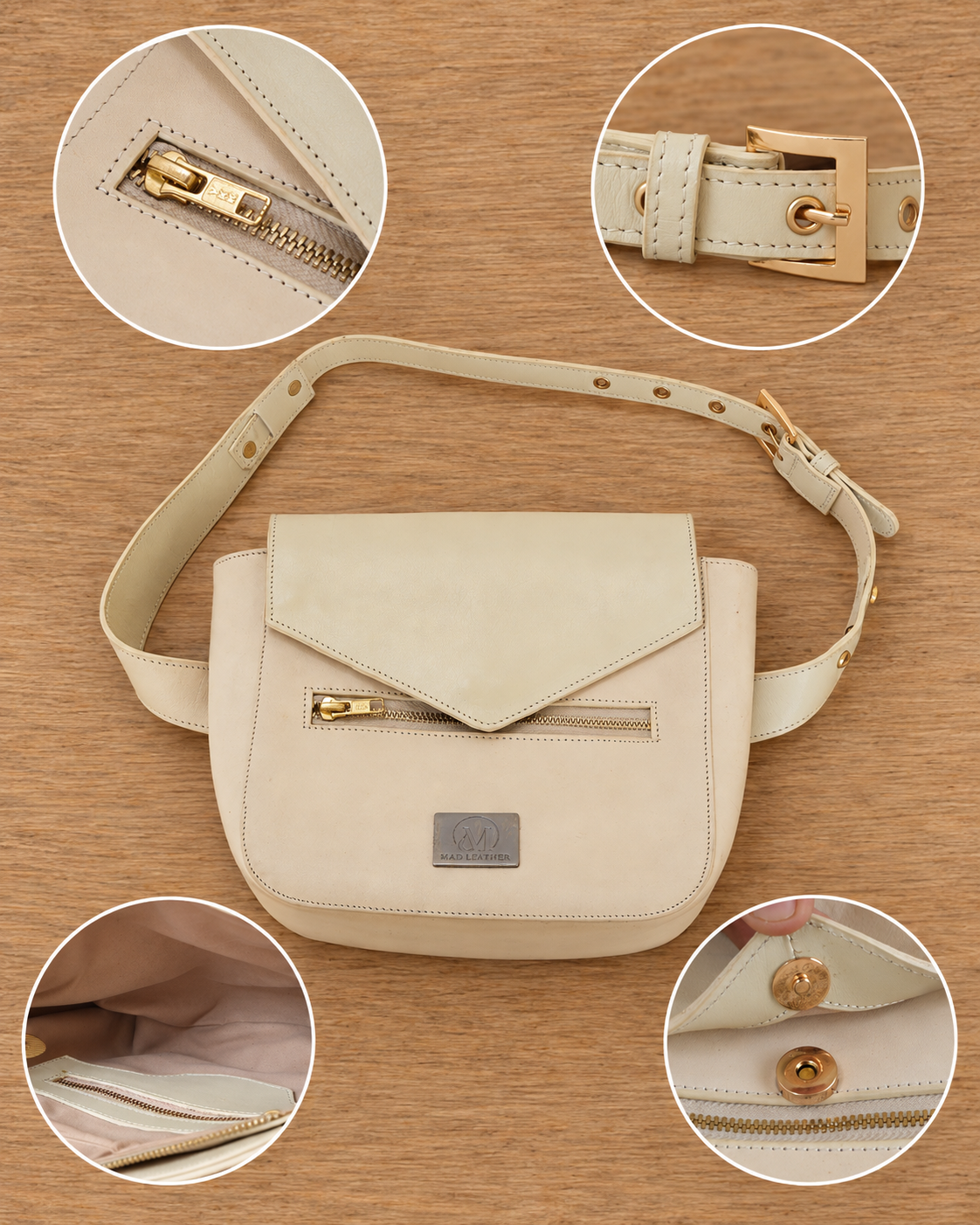 Mira Leather Belt Bag for Women