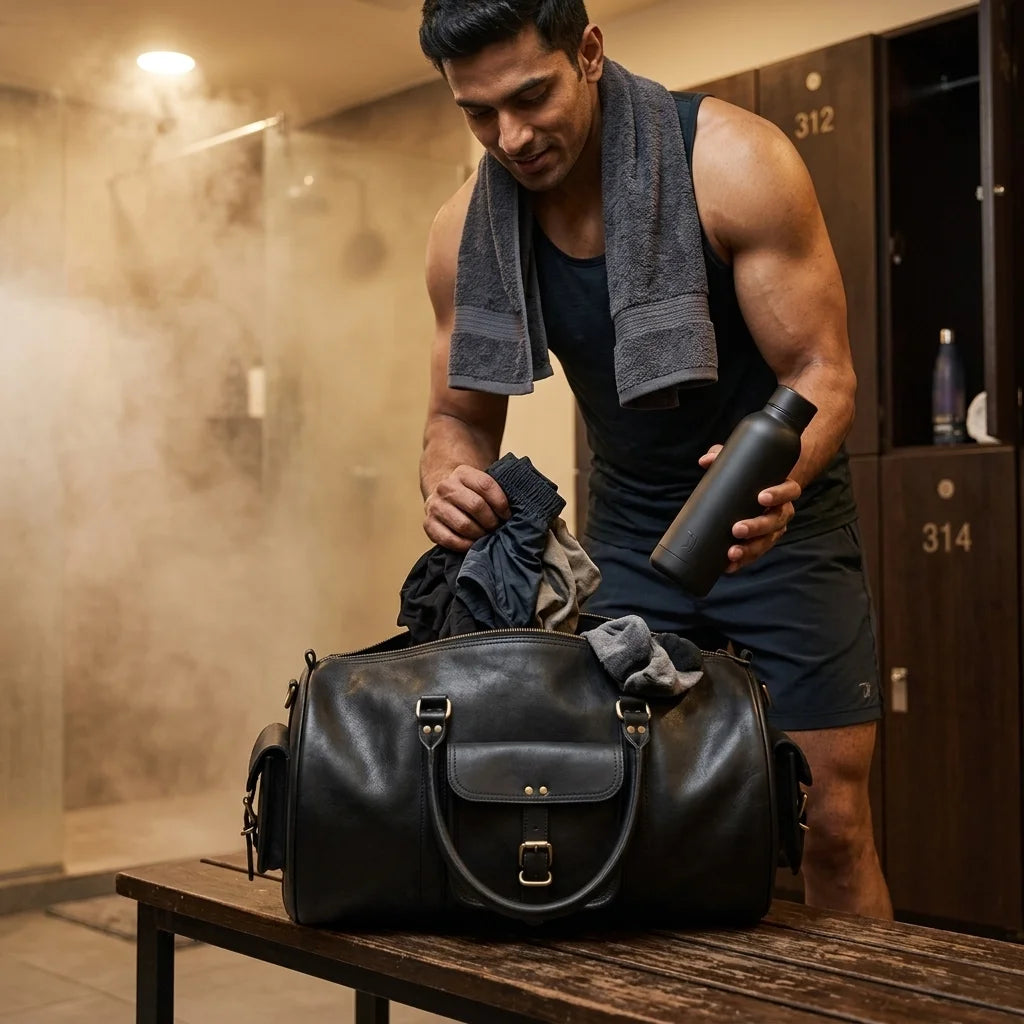 DUFFLE BAG ROUND 21 INCH BLACK