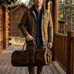 DUFFLE BAG ROUND – 24 INCH BROWN