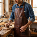 Artisan Full Grain Leather Workshop Apron