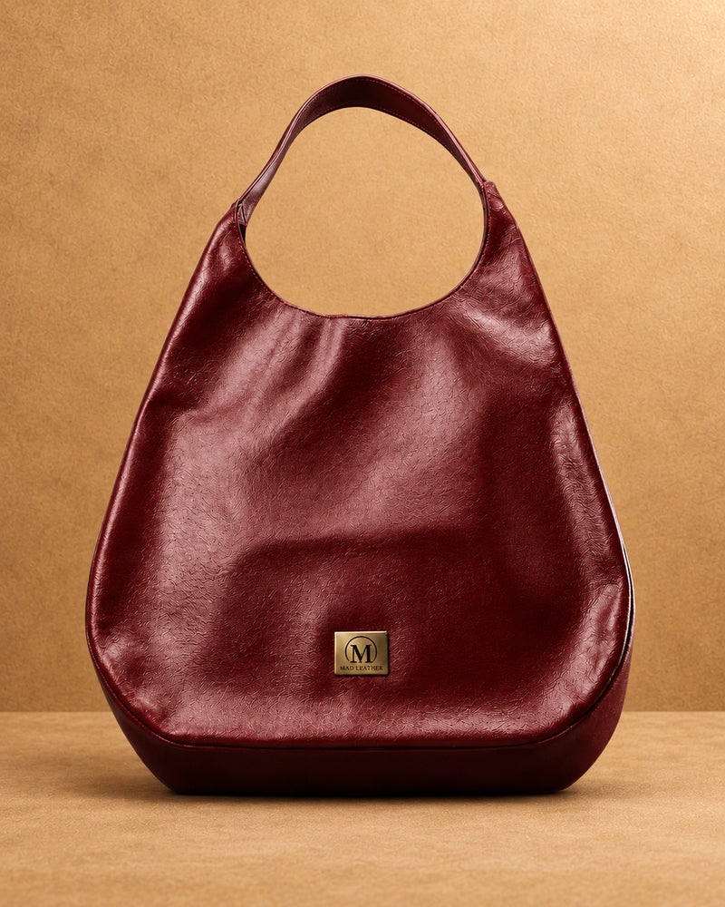 Aurelia Drift Top Grain Leather Hobo Bag