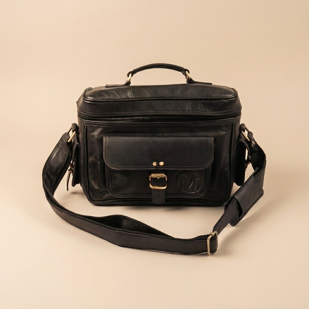 Voyager Full Grain Leather Camera Bag