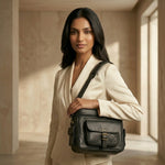 Voyager Full Grain Leather Camera Bag