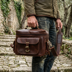 Voyager Full Grain Leather Camera Bag