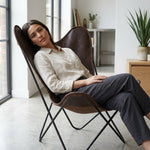 Butterfly Full Grain Leather Chair