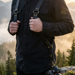 Full Grain Leather Camera Strap in Black