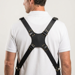 Full Grain Leather Camera Strap in Black