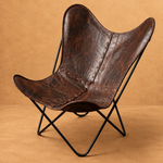 MAD LEATHER Saddlewing Folding Butterfly Chair