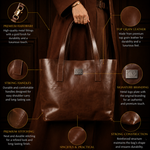 Sienna Form Top Grain Leather Tote