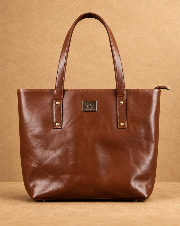 Serena Leather Tote Bag for Everyday Carry