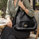 Aurelia Drift Top Grain Leather Hobo Bag