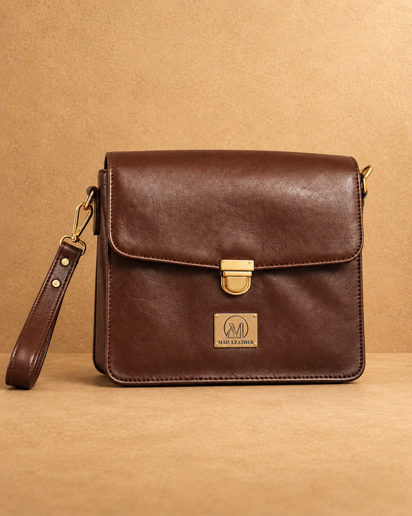 Viera Evening Top Grain Leather Clutch