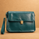 Viera Evening Top Grain Leather Clutch