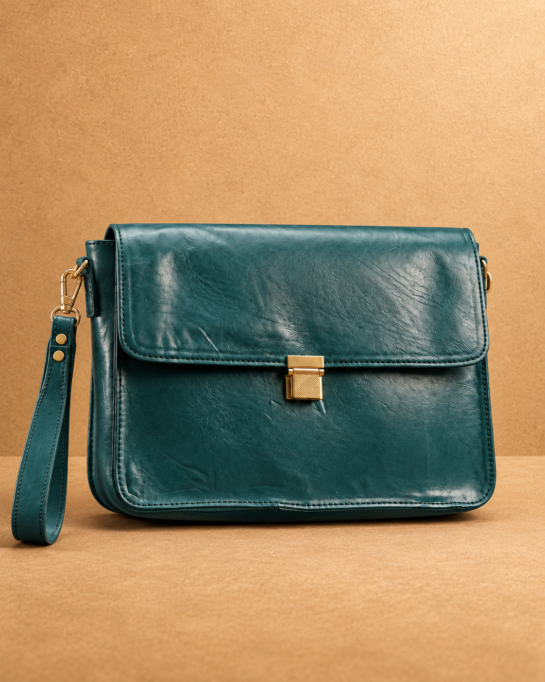 Viera Evening Top Grain Leather Clutch